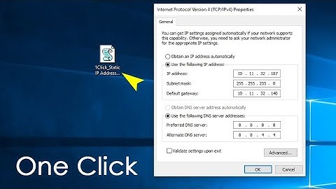 How to change ip address with just one click