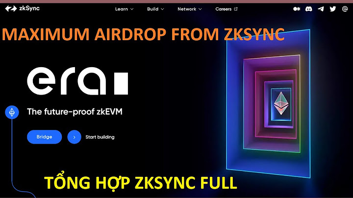 Hướng dẫn airdrop zksync