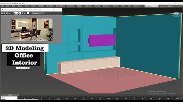 3D Modeling in 3Dsmax I How To Model Office Interior ( Part 1)