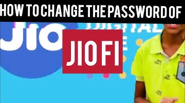 HOW TO CHANGE THE JIOFI DEVICE PASSWORD FROM SMARTPHONE