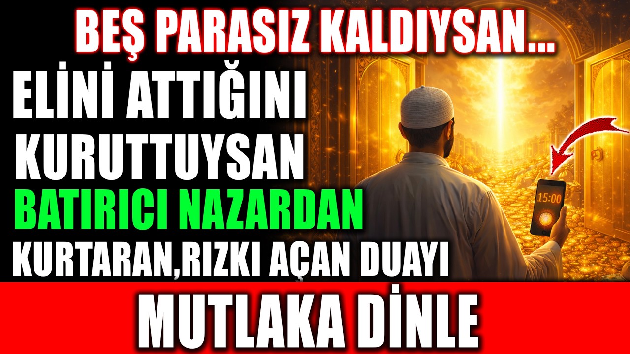 Beş Parasız Kaldıysan, Elini Attığın Kuruyorsa! Batırıcı Nazar İçin Dua