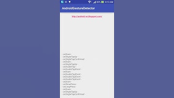 Detect user touch with GestureDetectorCompat