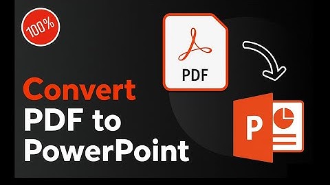 How to Convert PDF File to PowerPoint | PDF to PPT |