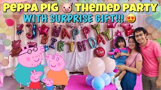 PEPPA PIG  THEMED PARTY WITH SURPRISE GIFT !!! NA SPEECHLESS SIYA!!! | AUBREY'S 3RD BIRTHDAY ?