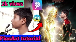 PicsArt tutorial/Spiderman no way home movies poster editing/PicsArt tutorial/Photo manipulation screenshot 4
