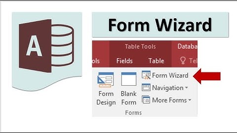 شرح Microsoft Access | Form Wizard