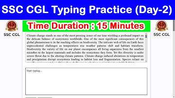 SSC CGL Typing Practice Day 2 | 44 WPM Typing Speed with 96.56% Accuracy #raushantypingmaster