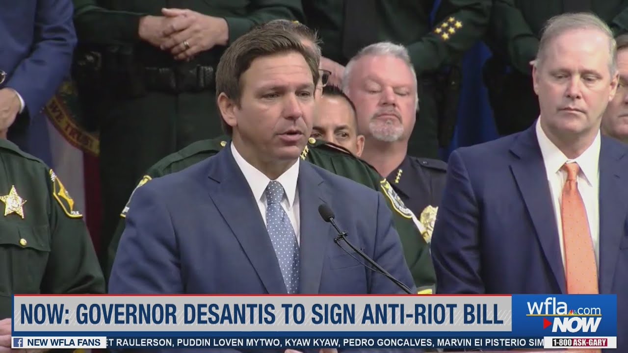 New Anti Riot Gov. DeSantis on new anti-riot bill - YouTube