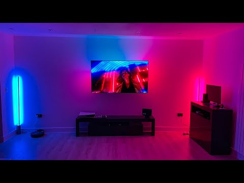 How to Sync Philips Hue Lights to ANY TV! (Hue Sync Box + Lightstrip + Signe Floor Lamps + LG CX)