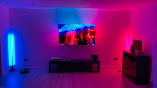 Как синхронизировать лампочки Philips Hue Lights с ЛЮБЫМ ТВ! (Коробка Hue Sync + Световая полоса + Торшеры Signe + LG CX)