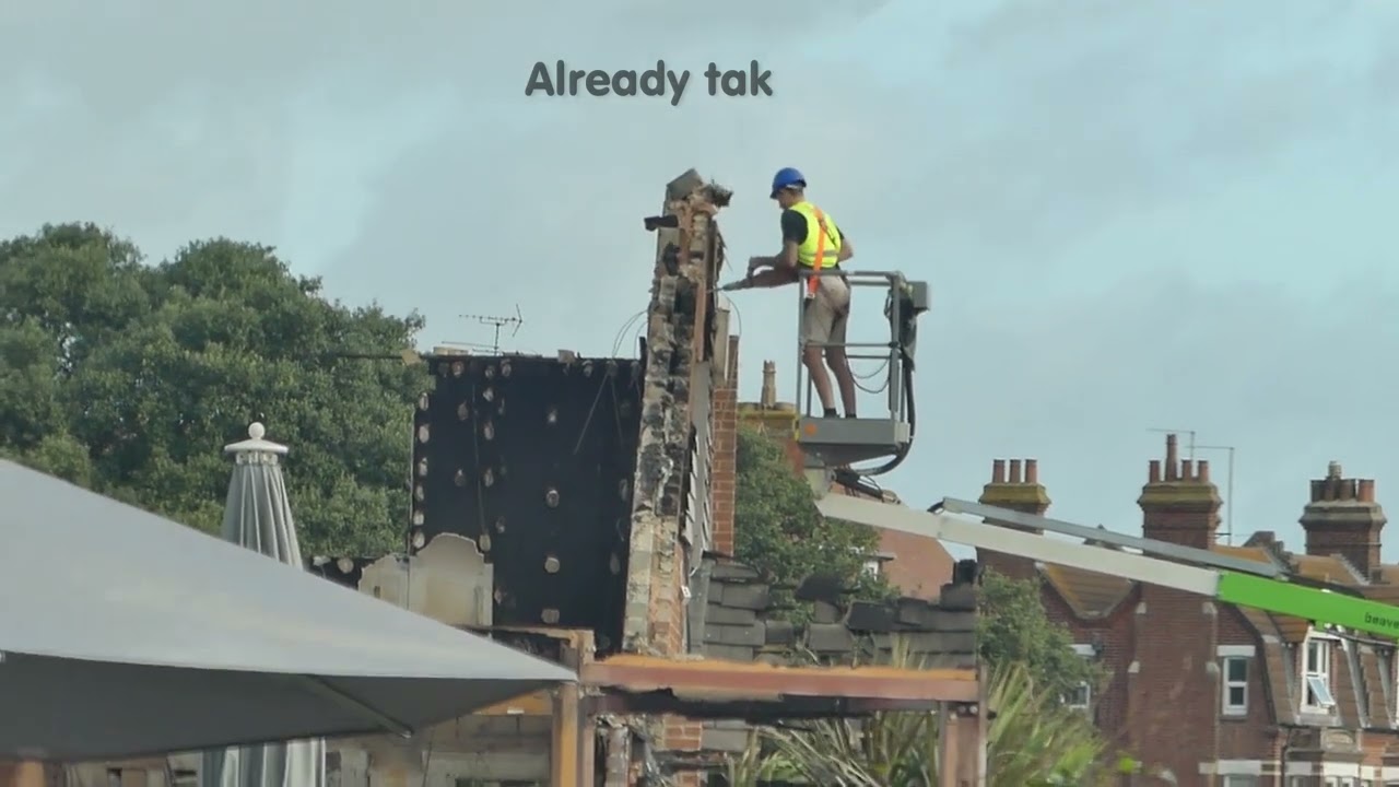 Harvester Littlehampton Fire Follow up video