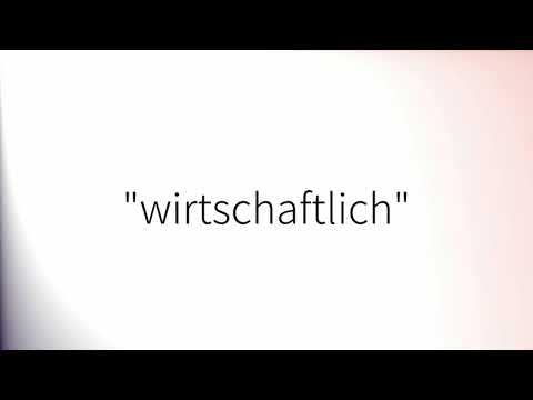 Video: Wie Man Wirtschaftlich Ist