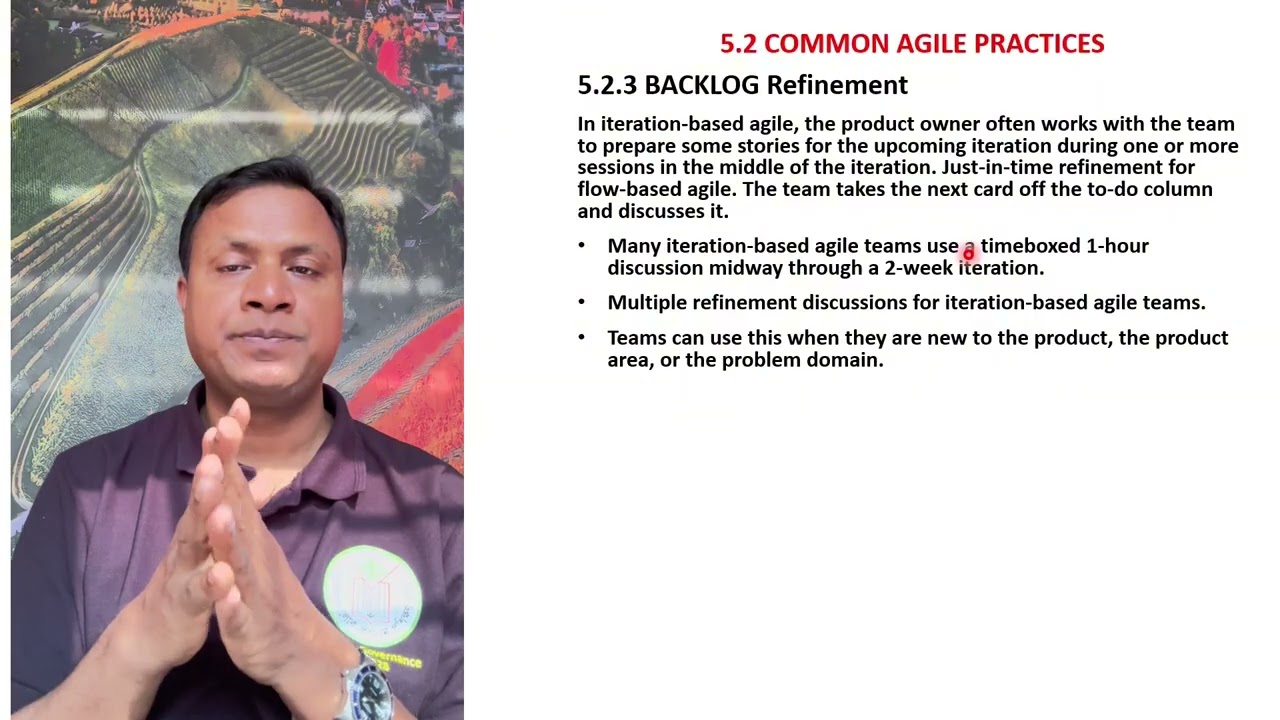 PMP Exam: Lesson 5 Implementing Agile, Delivering in  Agile Environment