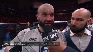 UFC Канзас-Сити: Азамат Мурзаканов - Слова после боя