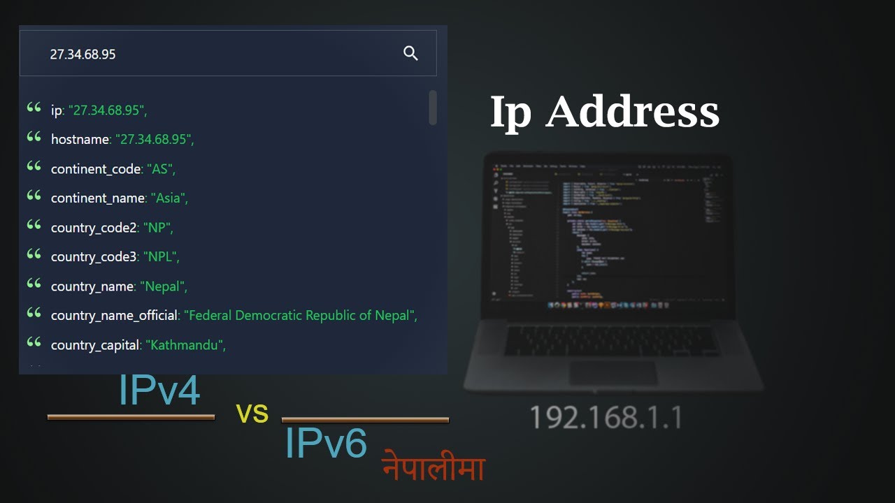 IP Address Explained (IPv4 & IPv6) with Practical Demo in Nepali - YouTube