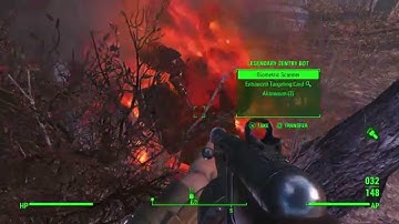 Fallout 4 Legendary Sentry Bot Fight