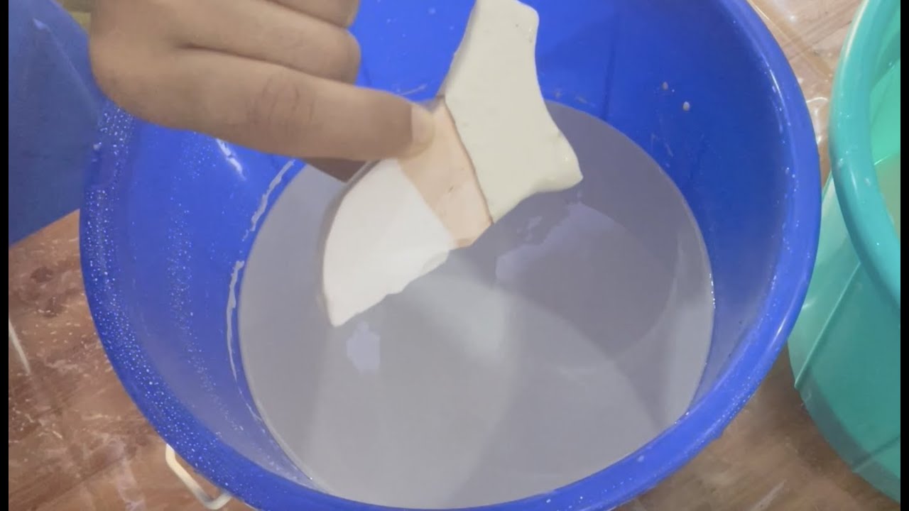 تجربة  اعداد مسحوق  الطلاء الزجاجي الشفاف