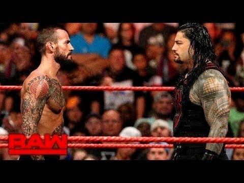 Wwe Raw 26 3 2018 Cm Punk Returns Confronts Roman Reigns Youtube