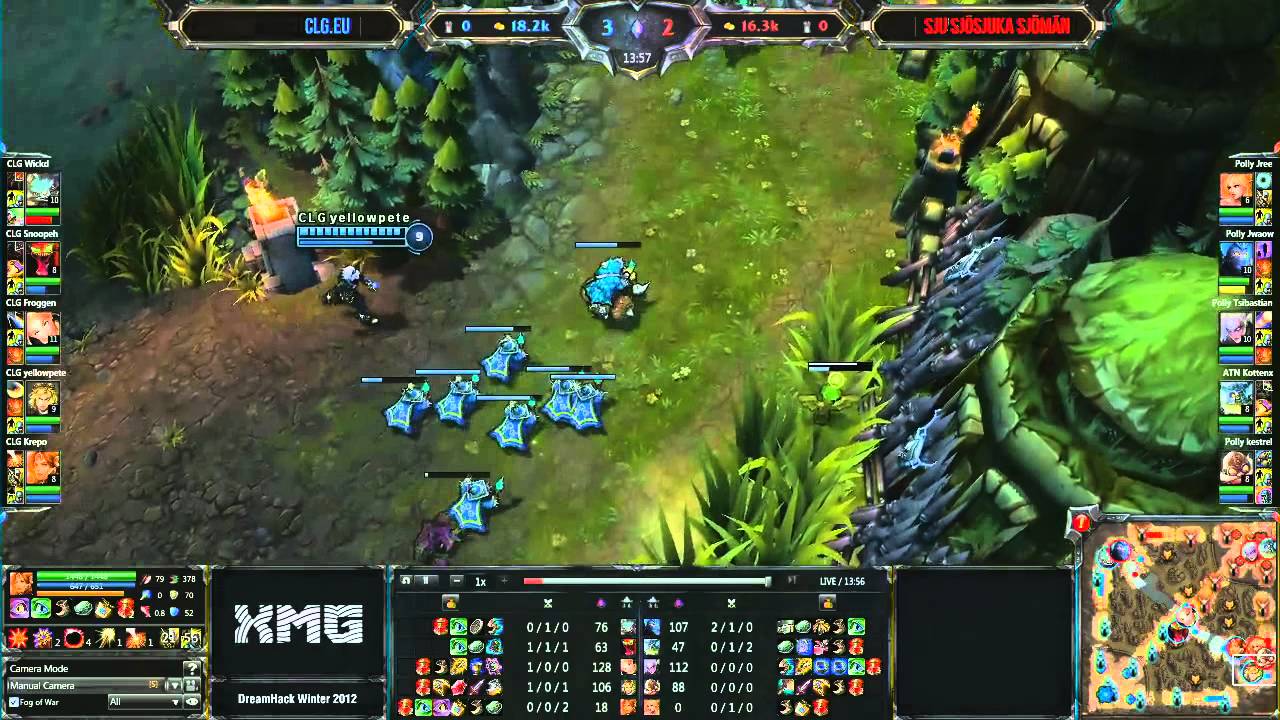 LoL Dreamhack CLG.EU vs SSS (Game 1/1) 