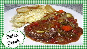 Tess Cooks 4u — Easy Slow Cooker SWISS STEAK ~ Homemade Swiss Steak Crock Pot Recipe