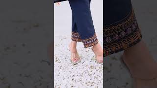 "UMR x Abeera: Unveiling Timeless Beauty in Embroidered Cotton 2-Pieces! 🌸"Art no 590 Blue