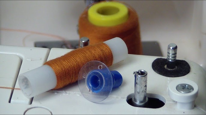 Home-made serger thread spools