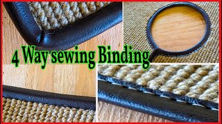Tips & Trick  4 Different way To sew a binding  auto Upholstery