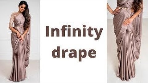 Infinity Saree Drape |  saree draping new style | drape a saree perfectly | Tia Bhuva