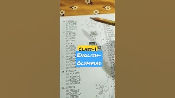 class_1english olympiad#short@AapriAaprisrivastava