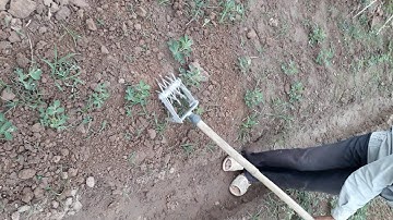 Dụng cụ xới cỏ bằng tay