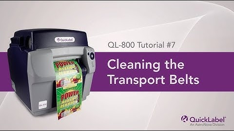 Cleaning the Transport Belts on Your QL-800