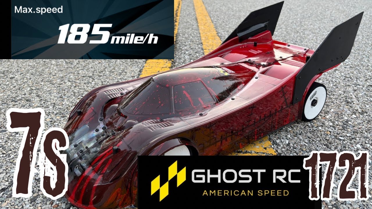 New Build Ghost-RC 1721 2400kv motor 7s 185mph and Custom VTE2
