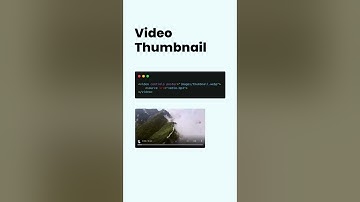 HTML Video thumbnail