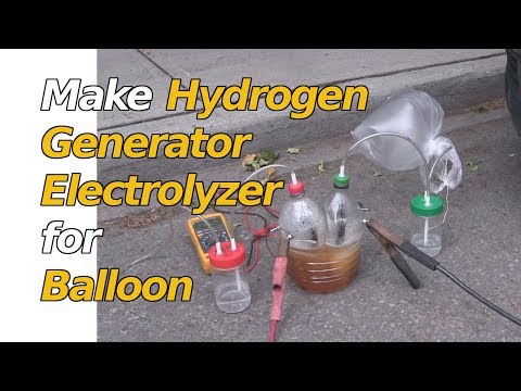 How to Make Hydrogen Generator Electrolyzer for Balloon