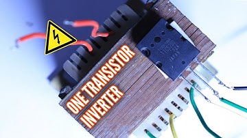 How to make inverter with one transistor | Simple electronics projects