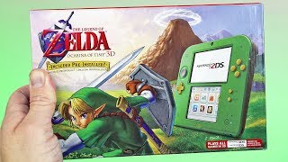 ciffer pie Slumber Nintendo 2DS: Link Edition Unboxing & First Look | Legend of Zelda Ocarina  of Time Bundle! - YouTube