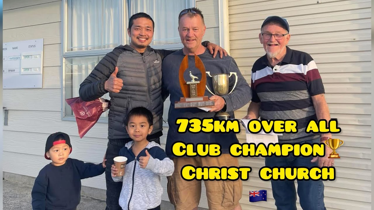 735km CHRIST CHURCH RACE OVER ALL CLUB CHAMPION🇳🇿🏆 LOFT VISIT GARRY HARVEY AND JAYSON 