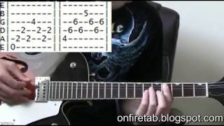 Bruce Springsteen I'm On Fire Guitar Lesson Chords & Tab Tutorial