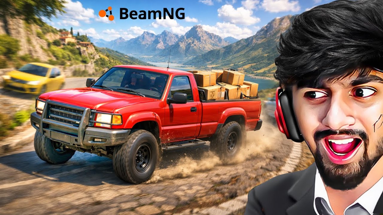 OVERLOADED PICKUP VS ITALIAN ROADS | BeamNG Drive