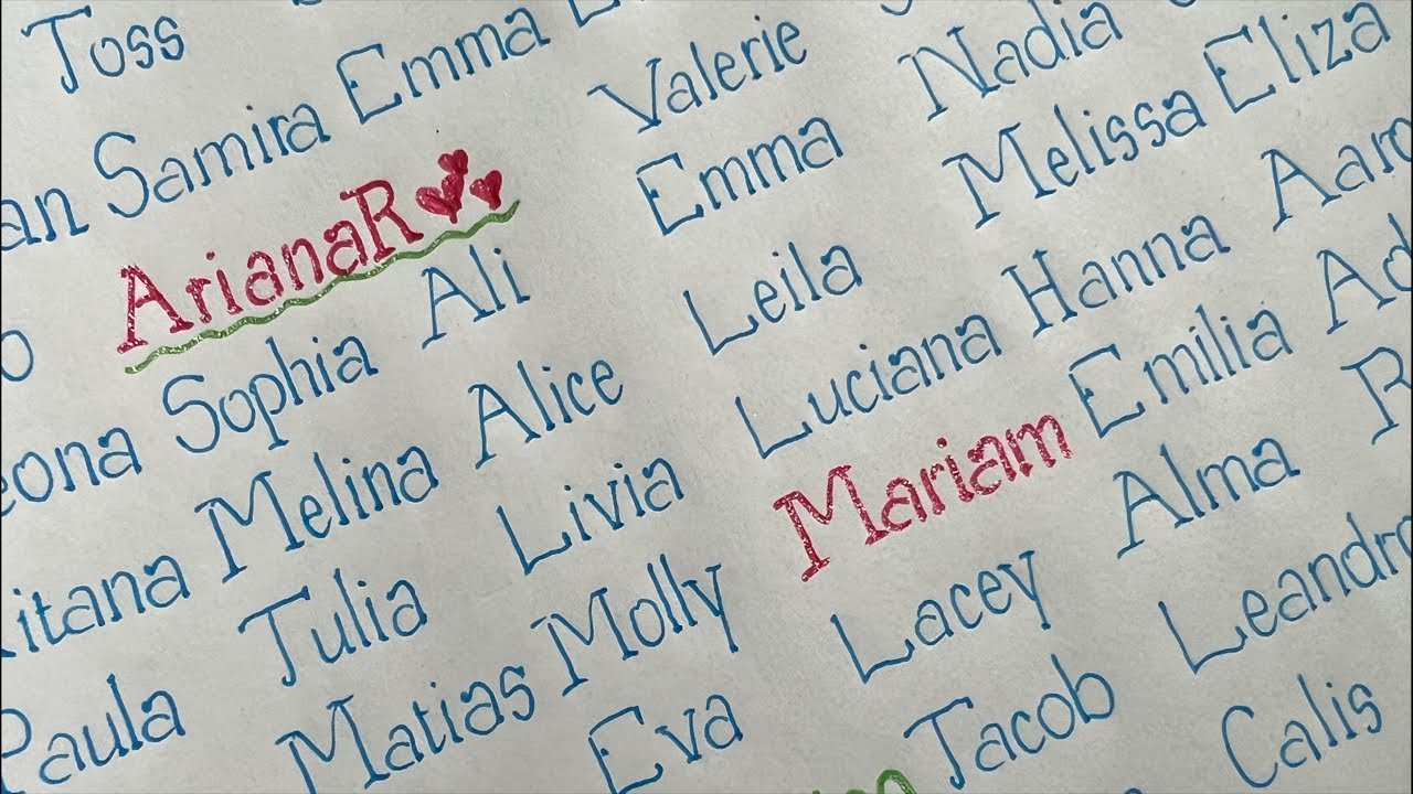 Handwriting name part 27 #handwriting #calligraphy #lettering