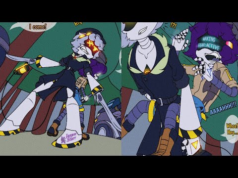 "N and Lexi were attacked" MURDER DRONES | comic dub RETRO style animation