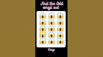 Find the Odd emoji out||Memory test challenge #puzzle #shortvideo