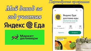 Партнёрская программа Яндекс. Еда / Мой доход / Количество лидов