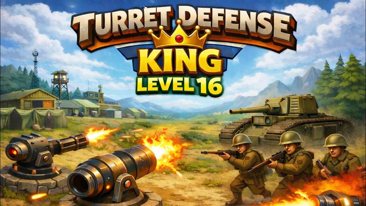Turret Defense King level 16 walkthrough 