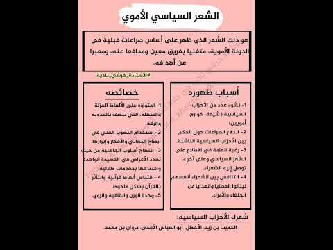 ملخص في مادة اللغة العربية للسنة 1 ثانوي جذع مشترك علوم اداب الفصل الثالث