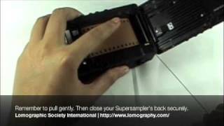 Loading 35mm film to your Lomographic Supersampler camera