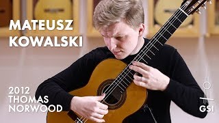 Video thumbnail of "Franz Schubert's "Moment Musicaux No. 3' played by Mateusz Kowalski on a Thomas Norwood "Esteso""