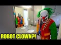 IF YOU SEE THIS EVIL ROBOT PRETENDING TO BE A CLOWN RUN!! (SCARY)