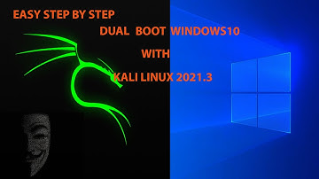 Dual boot kali linux 2021.3  windows 10  easiest  safest way