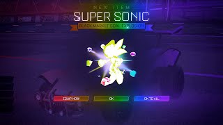 Playing Rocket League With The New Super Sonic Goal Explosion
